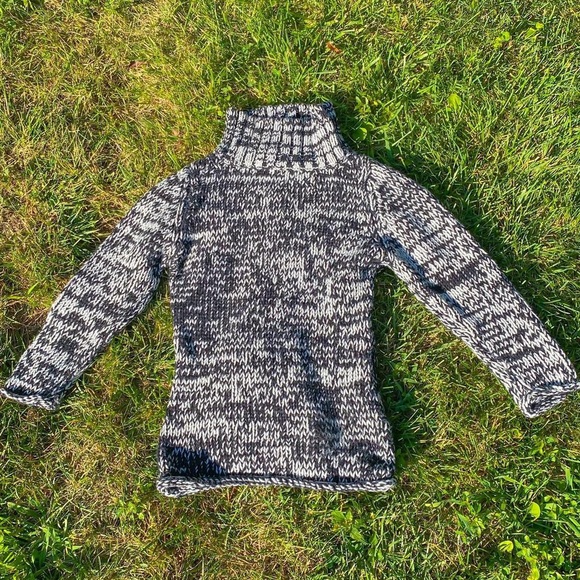 black & white arden b wool turtleneck sweater - Picture 3 of 4